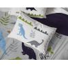 imageJay Franco Marvel Spiderman Webtastic 5 Piece Twin Size Bed Set  Includes Reversible Comforter ampamp Sheet Set  Super Soft Kids Bedding Fade Resistant Microfiber Official Marvel ProductGray  Dinosaur