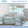 imageJay Franco Marvel Spiderman Webtastic 5 Piece Twin Size Bed Set  Includes Reversible Comforter ampamp Sheet Set  Super Soft Kids Bedding Fade Resistant Microfiber Official Marvel ProductMulti  Bluey
