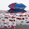 imageJay Franco Marvel Spiderman Webtastic 5 Piece Twin Size Bed Set  Includes Reversible Comforter ampamp Sheet Set  Super Soft Kids Bedding Fade Resistant Microfiber Official Marvel ProductBlue  Spidey  Friends