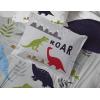 imageJay Franco Marvel Spiderman Webtastic 5 Piece Twin Size Bed Set  Includes Reversible Comforter ampamp Sheet Set  Super Soft Kids Bedding Fade Resistant Microfiber Official Marvel ProductGray  Dinosaur