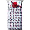 imageJay Franco Marvel Spiderman Webtastic 5 Piece Twin Size Bed Set  Includes Reversible Comforter ampamp Sheet Set  Super Soft Kids Bedding Fade Resistant Microfiber Official Marvel ProductBlue  Spiderman