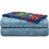 imageJay Franco Marvel Spiderman Webtastic 5 Piece Twin Size Bed Set  Includes Reversible Comforter ampamp Sheet Set  Super Soft Kids Bedding Fade Resistant Microfiber Official Marvel ProductBlue  Avengers
