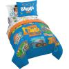 imageJay Franco Marvel Spiderman Webtastic 5 Piece Twin Size Bed Set  Includes Reversible Comforter ampamp Sheet Set  Super Soft Kids Bedding Fade Resistant Microfiber Official Marvel ProductBlue  Blippi