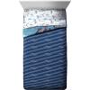 imageJay Franco Marvel Spiderman Webtastic 5 Piece Twin Size Bed Set  Includes Reversible Comforter ampamp Sheet Set  Super Soft Kids Bedding Fade Resistant Microfiber Official Marvel ProductBlue  Star Wars