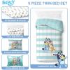 imageJay Franco Marvel Spiderman Webtastic 5 Piece Twin Size Bed Set  Includes Reversible Comforter ampamp Sheet Set  Super Soft Kids Bedding Fade Resistant Microfiber Official Marvel ProductMulti  Bluey