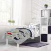 imageJay Franco Marvel Spiderman Webtastic 5 Piece Twin Size Bed Set  Includes Reversible Comforter ampamp Sheet Set  Super Soft Kids Bedding Fade Resistant Microfiber Official Marvel ProductGray  Dinosaur