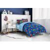 imageJay Franco Marvel Spiderman Webtastic 5 Piece Twin Size Bed Set  Includes Reversible Comforter ampamp Sheet Set  Super Soft Kids Bedding Fade Resistant Microfiber Official Marvel ProductBlue  Avengers