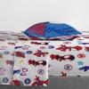 imageJay Franco Marvel Spiderman Webtastic 5 Piece Twin Size Bed Set  Includes Reversible Comforter ampamp Sheet Set  Super Soft Kids Bedding Fade Resistant Microfiber Official Marvel ProductBlue  Spidey  Friends
