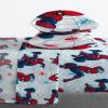 imageJay Franco Marvel Spiderman Webtastic 5 Piece Twin Size Bed Set  Includes Reversible Comforter ampamp Sheet Set  Super Soft Kids Bedding Fade Resistant Microfiber Official Marvel ProductBlue  Spiderman