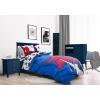 imageJay Franco Marvel Spiderman Webtastic 5 Piece Twin Size Bed Set  Includes Reversible Comforter ampamp Sheet Set  Super Soft Kids Bedding Fade Resistant Microfiber Official Marvel ProductBlue  Spiderman