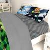 imageJay Franco Marvel Spiderman Webtastic 5 Piece Twin Size Bed Set  Includes Reversible Comforter ampamp Sheet Set  Super Soft Kids Bedding Fade Resistant Microfiber Official Marvel ProductGreen  Minecraft