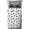 imageJay Franco Marvel Spiderman Webtastic 5 Piece Twin Size Bed Set  Includes Reversible Comforter ampamp Sheet Set  Super Soft Kids Bedding Fade Resistant Microfiber Official Marvel ProductMulti  Monster Jam