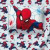 imageJay Franco Marvel Spiderman Webtastic 5 Piece Twin Size Bed Set  Includes Reversible Comforter ampamp Sheet Set  Super Soft Kids Bedding Fade Resistant Microfiber Official Marvel ProductBlue  Spiderman