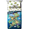 imageJay Franco Marvel Spiderman Webtastic 5 Piece Twin Size Bed Set  Includes Reversible Comforter ampamp Sheet Set  Super Soft Kids Bedding Fade Resistant Microfiber Official Marvel ProductBlue  Tmnt
