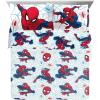 imageJay Franco Marvel Spiderman Webtastic 5 Piece Twin Size Bed Set  Includes Reversible Comforter ampamp Sheet Set  Super Soft Kids Bedding Fade Resistant Microfiber Official Marvel ProductBlue  Spiderman