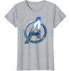 imageMarvel Black Panther Wakanda Forever Avengers Symbol TShirtHeather Grey
