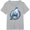 imageMarvel Black Panther Wakanda Forever Avengers Symbol TShirtHeather Grey
