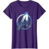 imageMarvel Black Panther Wakanda Forever Avengers Symbol TShirtPurple