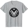 imageMarvel Black Panther Wakanda Forever Logo Outline TShirtHeather Grey
