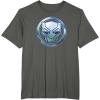 imageMarvel Black Panther Wakanda Forever Metal Panther Logo TShirtAsphalt Grey