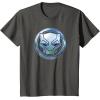 imageMarvel Black Panther Wakanda Forever Metal Panther Logo TShirtAsphalt Grey