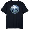 imageMarvel Black Panther Wakanda Forever Metal Panther Logo TShirtBlack
