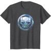 imageMarvel Black Panther Wakanda Forever Metal Panther Logo TShirtDark Heather Grey