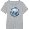 imageMarvel Black Panther Wakanda Forever Metal Panther Logo TShirtHeather Grey