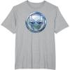 imageMarvel Black Panther Wakanda Forever Metal Panther Logo TShirtHeather Grey