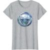 imageMarvel Black Panther Wakanda Forever Metal Panther Logo TShirtHeather Grey