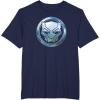 imageMarvel Black Panther Wakanda Forever Metal Panther Logo TShirtNavy Blue