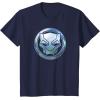 imageMarvel Black Panther Wakanda Forever Metal Panther Logo TShirtNavy Blue