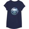 imageMarvel Black Panther Wakanda Forever Metal Panther Logo TShirtNavy Blue