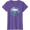 imageMarvel Black Panther Wakanda Forever Metal Panther Logo TShirtPurple Heather
