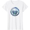imageMarvel Black Panther Wakanda Forever Metal Panther Logo TShirtWhite