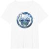 imageMarvel Black Panther Wakanda Forever Metal Panther Logo TShirtWhite