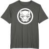 imageMarvel Black Panther Wakanda Forever Simple Panther Logo TShirtAsphalt Grey