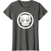 imageMarvel Black Panther Wakanda Forever Simple Panther Logo TShirtAsphalt Grey