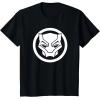 imageMarvel Black Panther Wakanda Forever Simple Panther Logo TShirtBlack