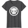imageMarvel Black Panther Wakanda Forever Simple Panther Logo TShirtDark Heather Grey