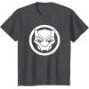 imageMarvel Black Panther Wakanda Forever Simple Panther Logo TShirtDark Heather Grey