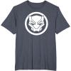 imageMarvel Black Panther Wakanda Forever Simple Panther Logo TShirtHeather Blue