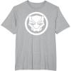 imageMarvel Black Panther Wakanda Forever Simple Panther Logo TShirtHeather Grey
