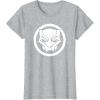imageMarvel Black Panther Wakanda Forever Simple Panther Logo TShirtHeather Grey