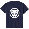 imageMarvel Black Panther Wakanda Forever Simple Panther Logo TShirtNavy Blue