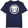 imageMarvel Black Panther Wakanda Forever Simple Panther Logo TShirtNavy Blue