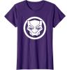 imageMarvel Black Panther Wakanda Forever Simple Panther Logo TShirtPurple