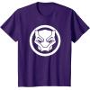 imageMarvel Black Panther Wakanda Forever Simple Panther Logo TShirtPurple