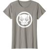 imageMarvel Black Panther Wakanda Forever Simple Panther Logo TShirtSlate Grey