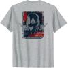 imageMarvel Captain America Brave New World Cap Face Logo TShirtHeather Grey